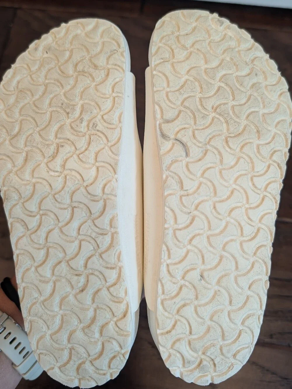 BIRKENSTOCK Kids' White Two-Strap Sandals Size 13